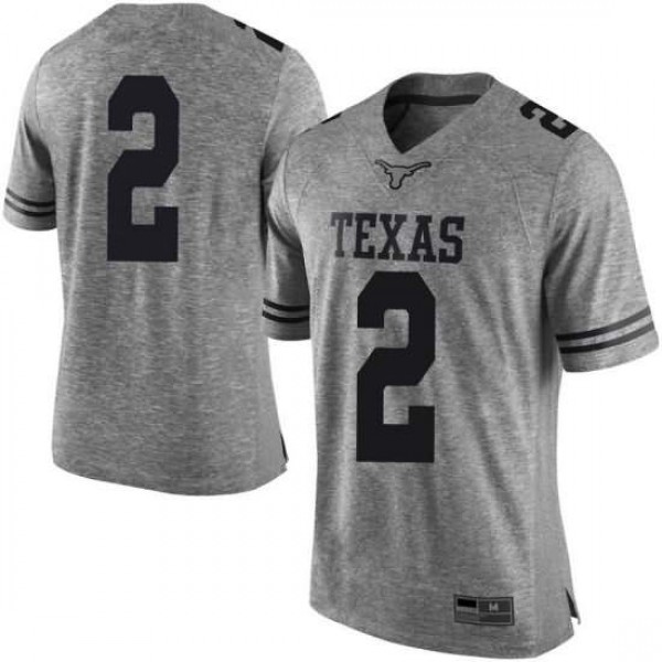 Men's University of Texas #2 Matt Coleman III Gray Limited NCAA Jersey